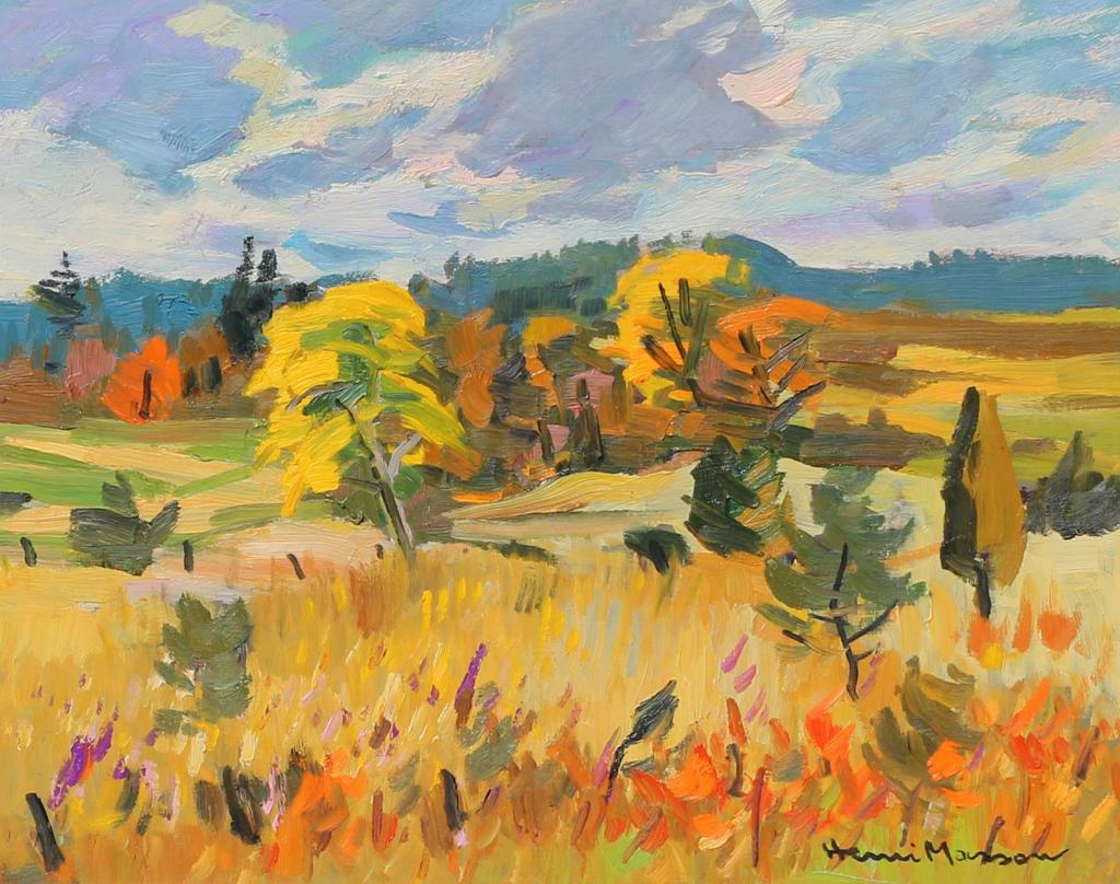 Henri Leopold Masson (1907-1996) - A Touch Of Autumn (Near Cantley, Que.); 1976