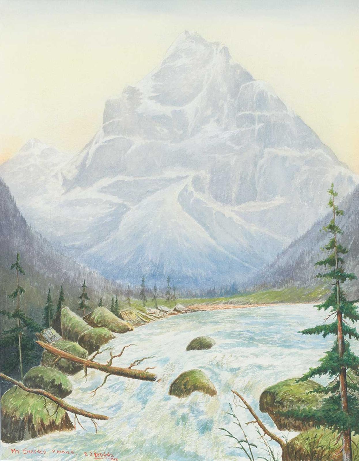 Ernest John Hutchins (1914-1912) - Mt. Stephen, Rockies
