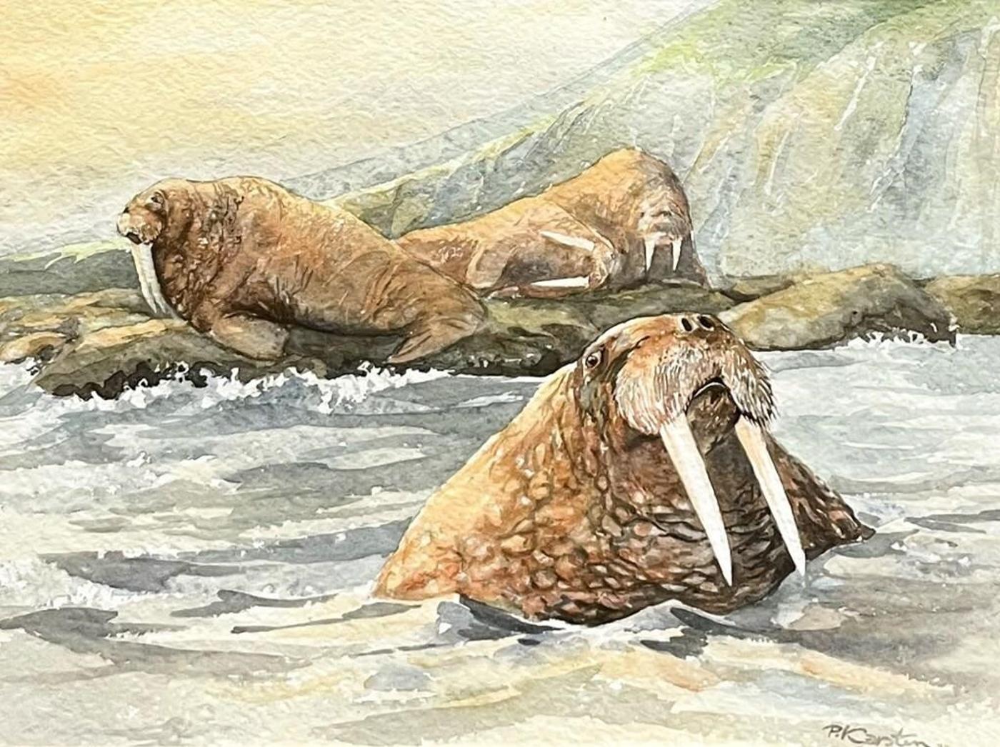 Peter Karsten (1937) - watercolour on paper