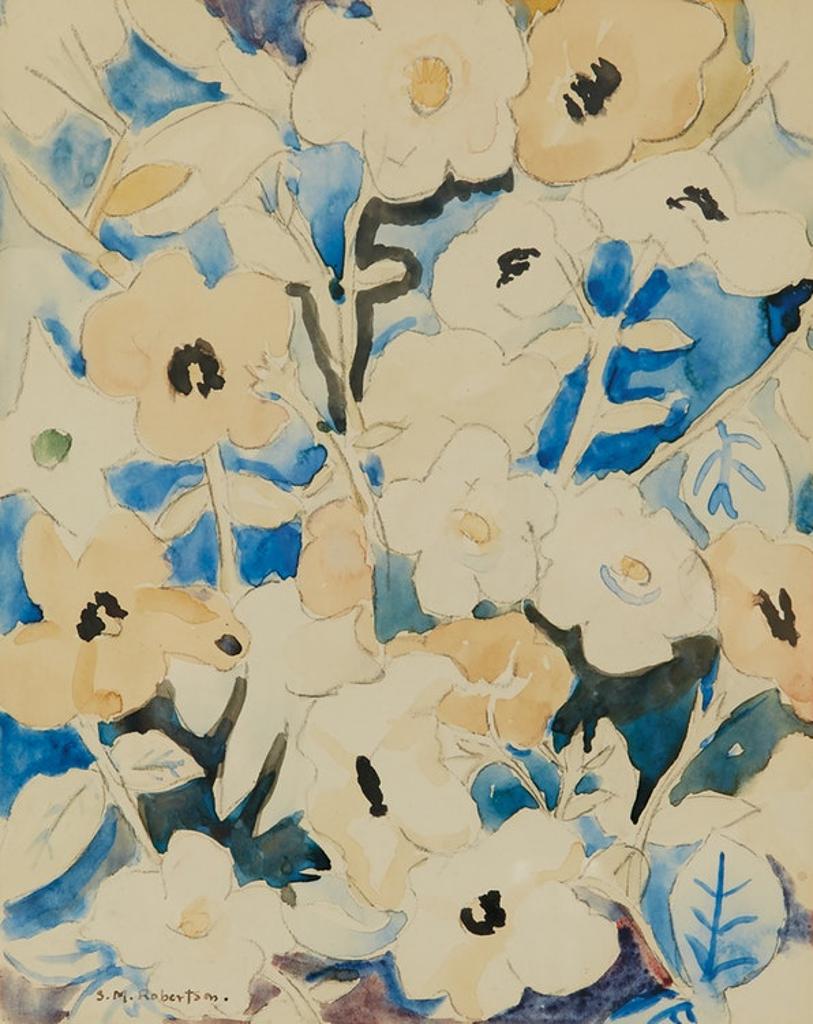 Sarah Margaret Armour Robertson (1891-1948) - Floral Study in Blue