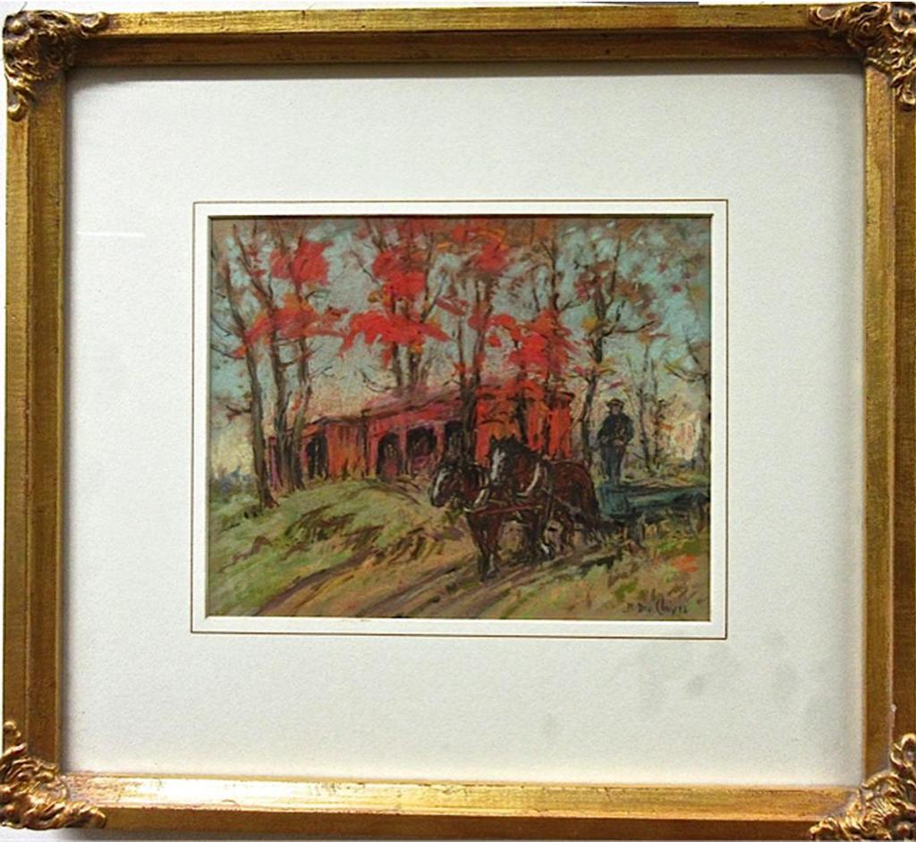 Berthe Des Clayes (1877-1968) - Autumn Landscape, Eastern Townships