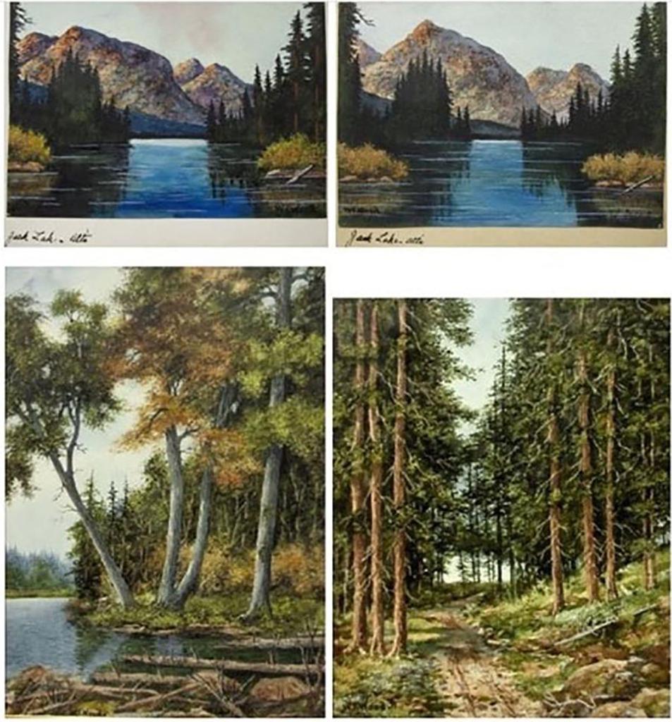 William Thomas Wood (2021) - Jack Lake, Alta (2); Shoreline Study; Woodland Path