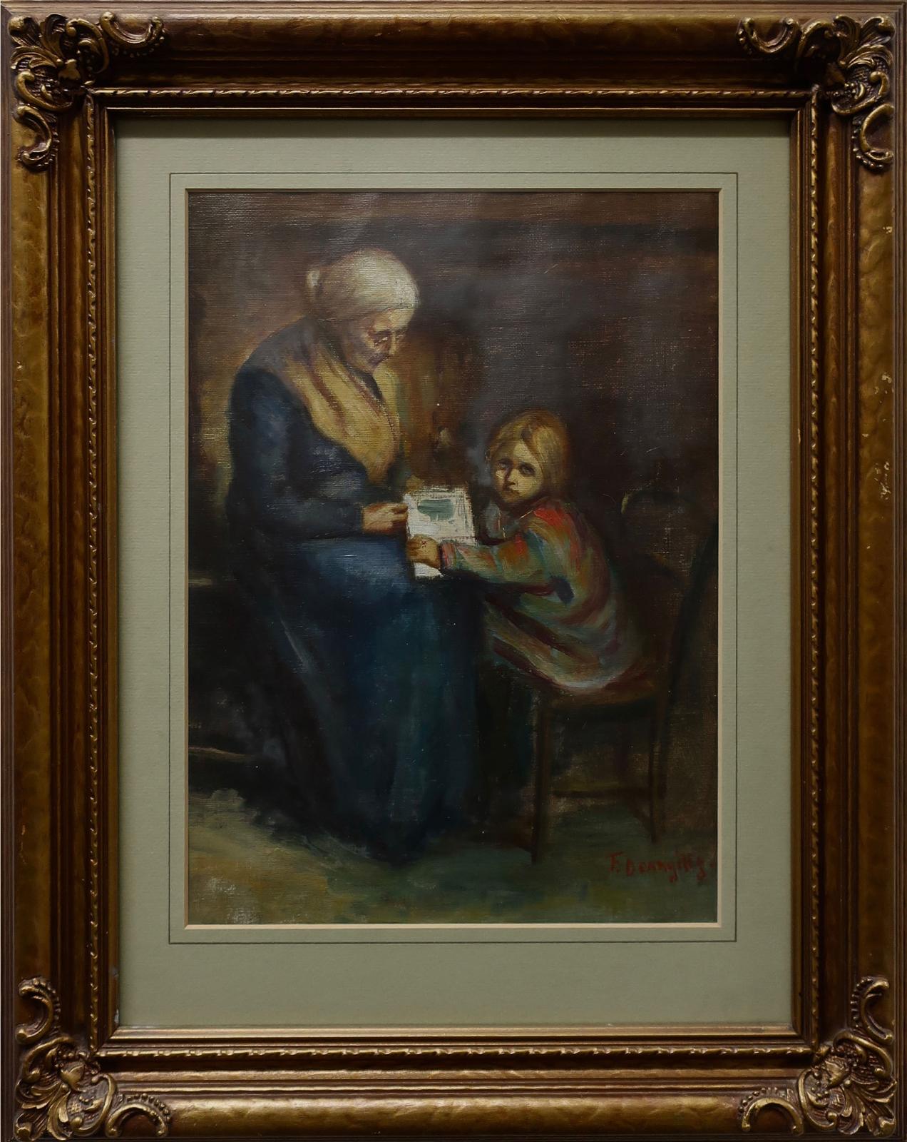 F. Deangills - Untitled (Reading With Grandma)
