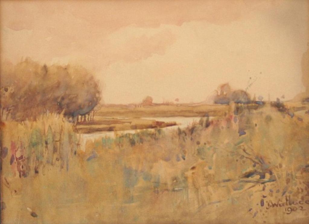 James Wallace (1872-1911) - Winding River Scene,
