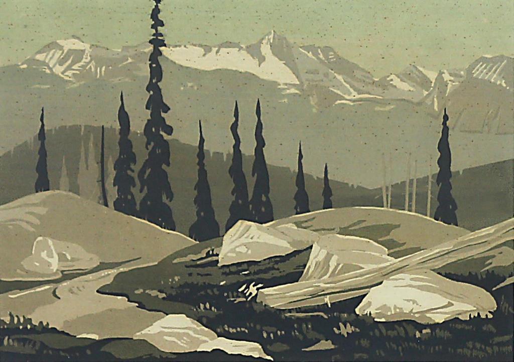 George Weber (1907-2002) - Mt. Begbie, Revelstoke, B.C.; 1957