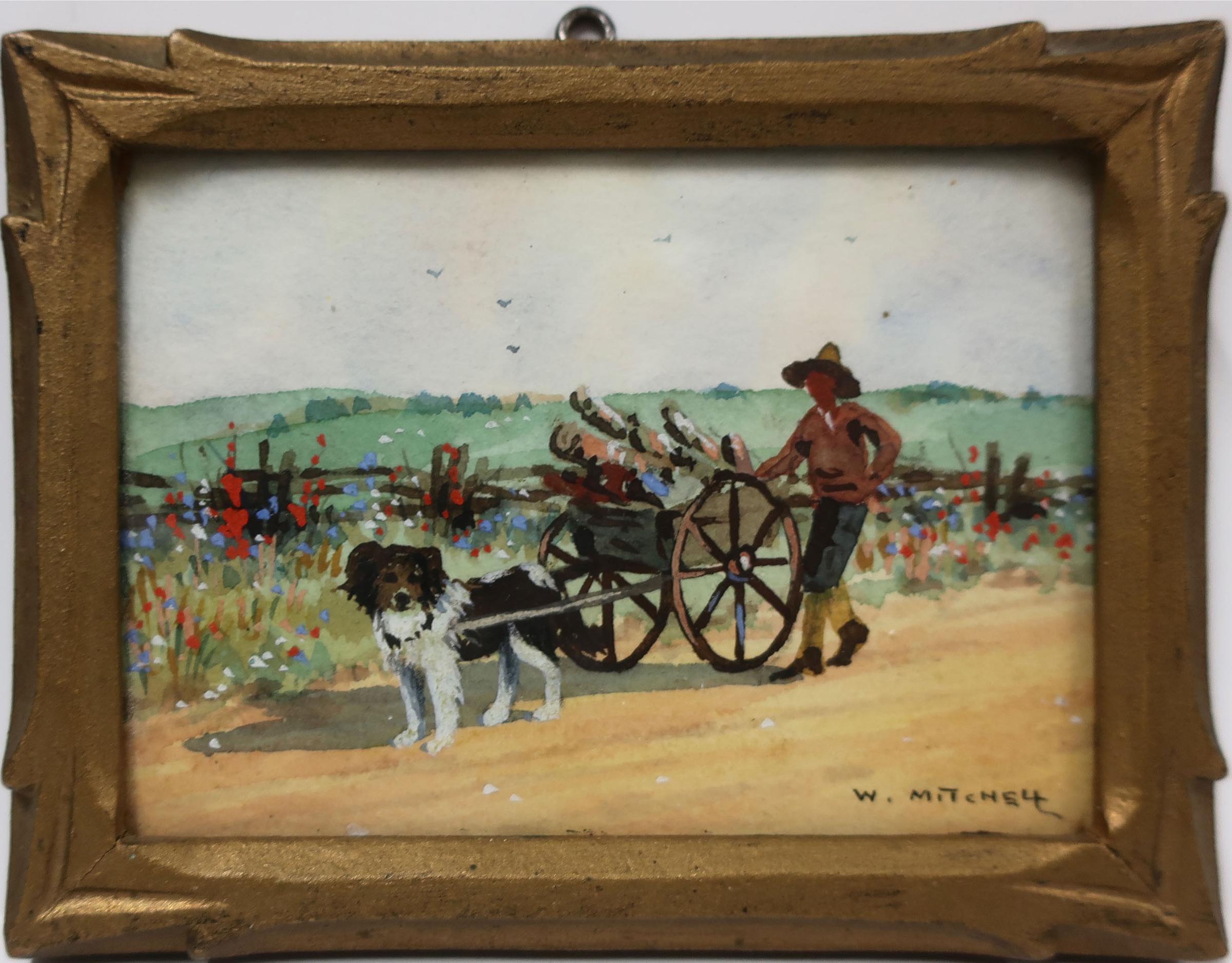 Willard Morse Mitchell (1879-1955) - A Habitant Dog Cart, Gaspe Peninsula, Quebec