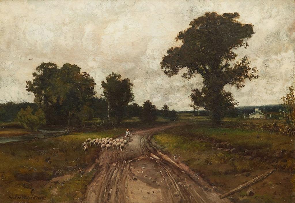 Homer Ransford Watson (1855-1936) - Landscape with Sheep