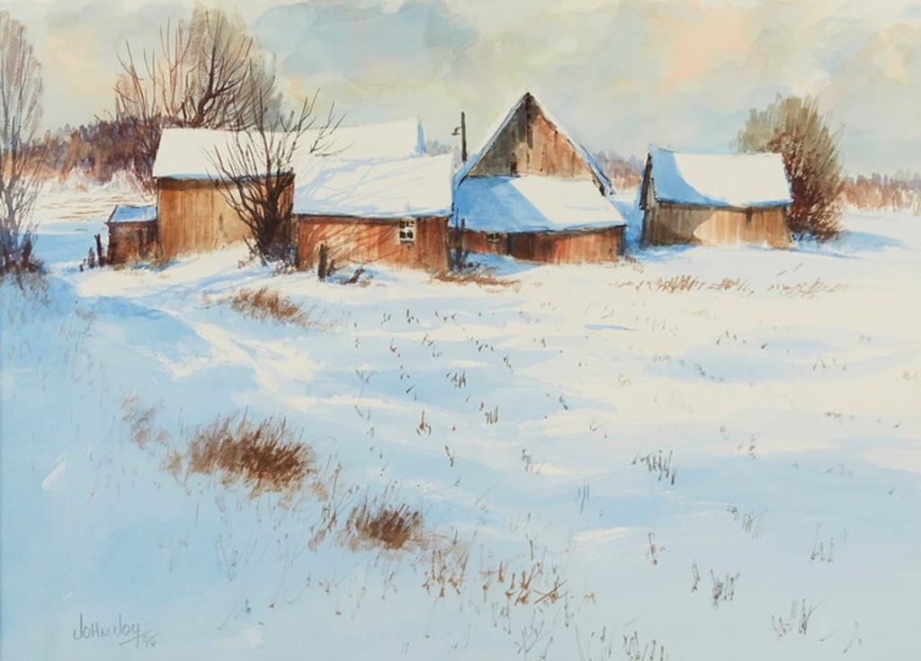 John Joy (1925-2012) - Farm in Winter