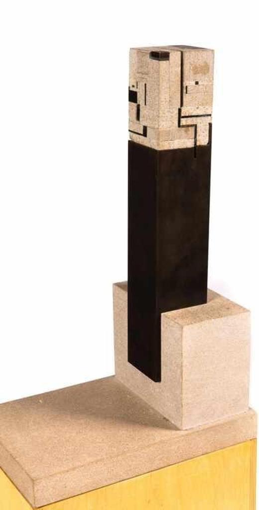 Francis Muscat (1955) - Maquette sculpture on wooden pedestal