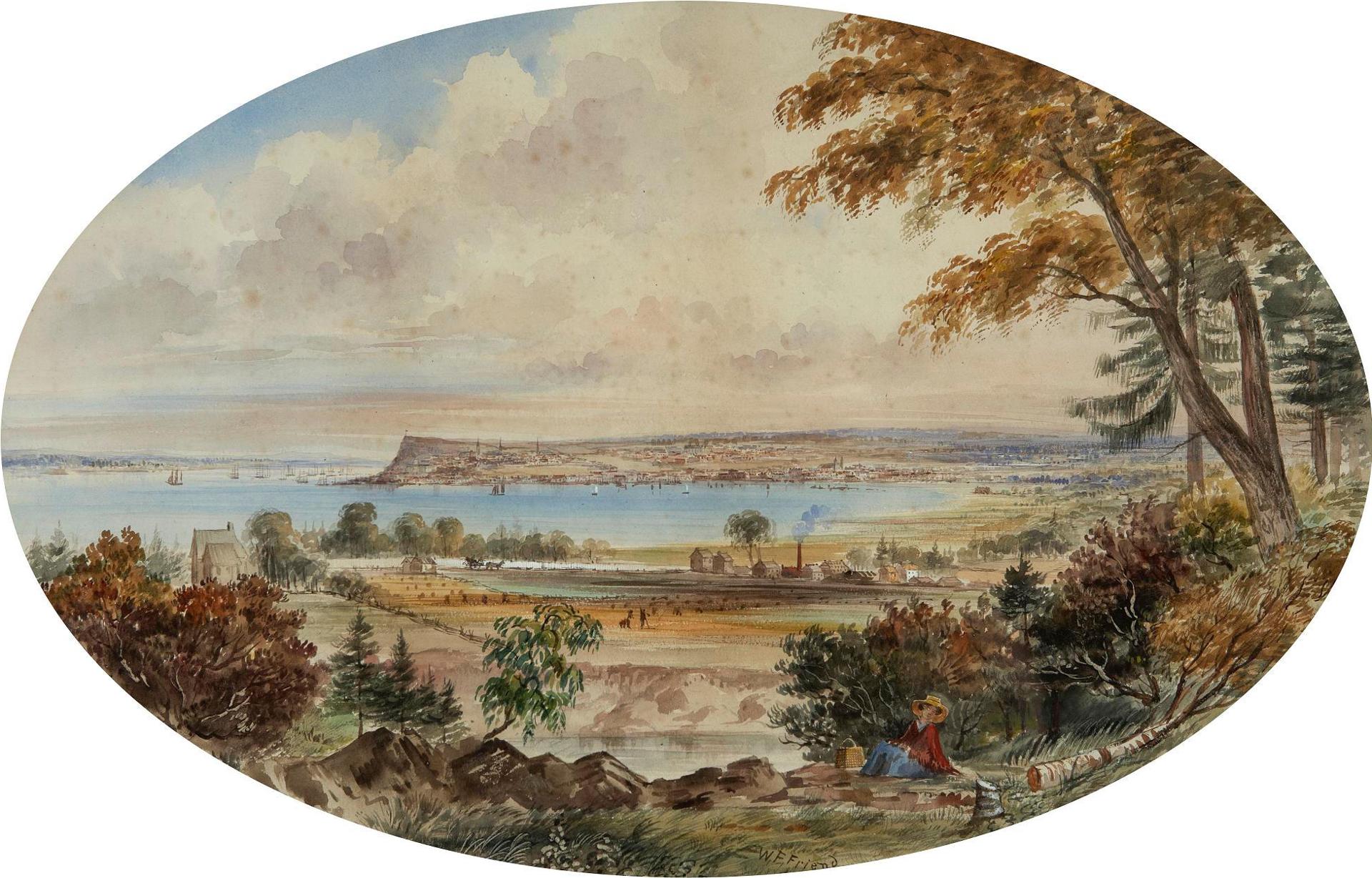 Washington Frederick Friend (1820-1886) - Quebec from Beauport