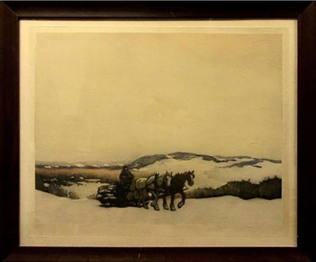 Frederick Simpson Coburn (1871-1960) - On The Logging Road, Winter