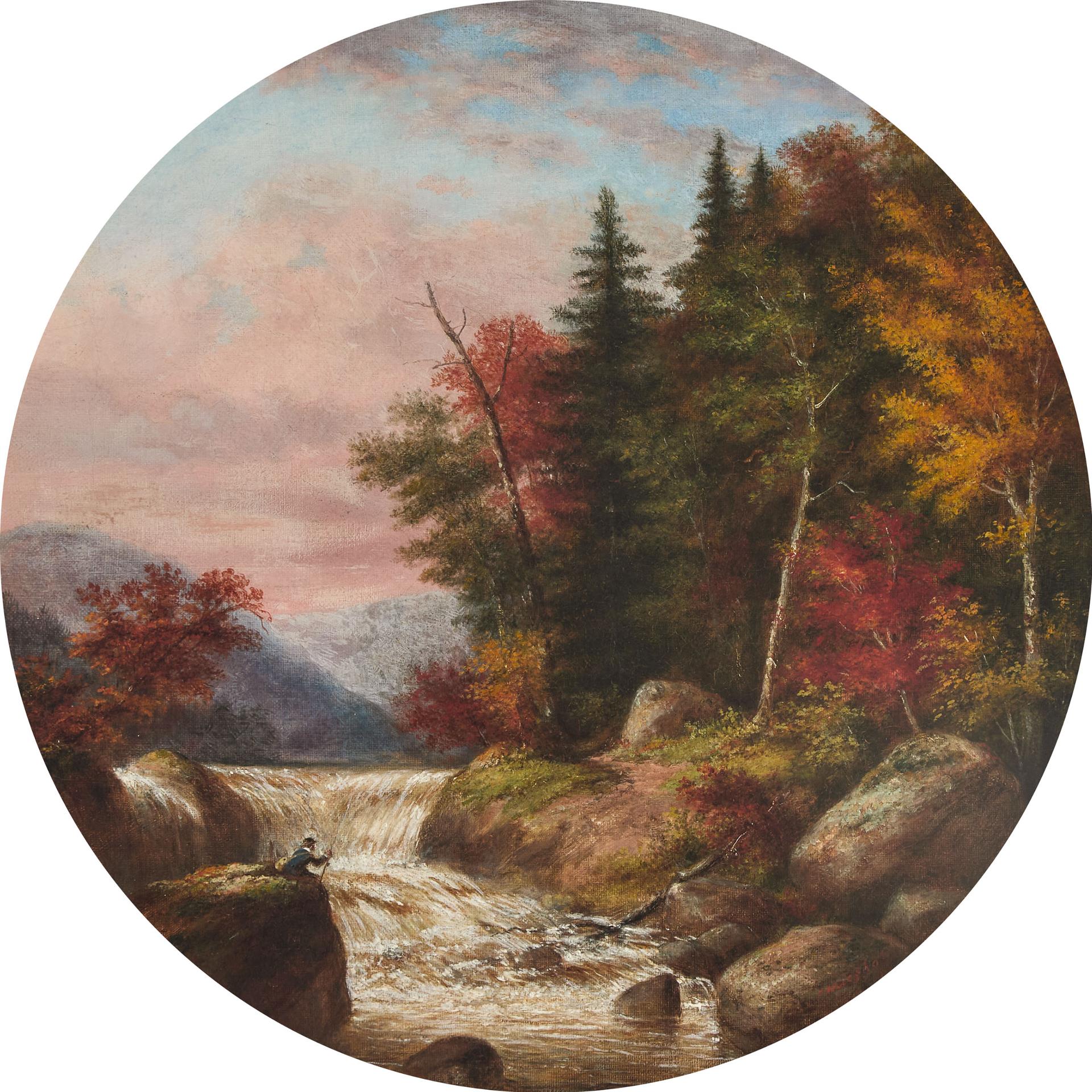 Cornelius David Krieghoff (1815-1872) - Fishing In The Rapids, Quebec