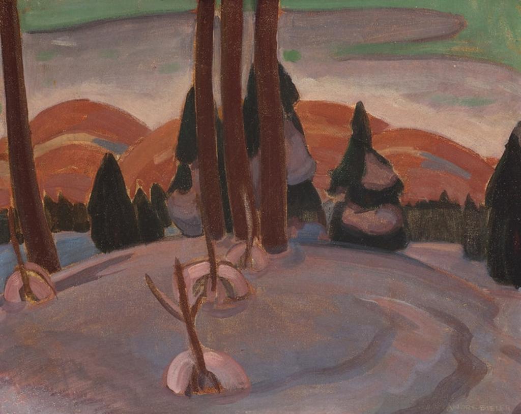André Charles Biéler (1896-1989) - Winter, Saint-Sauveur