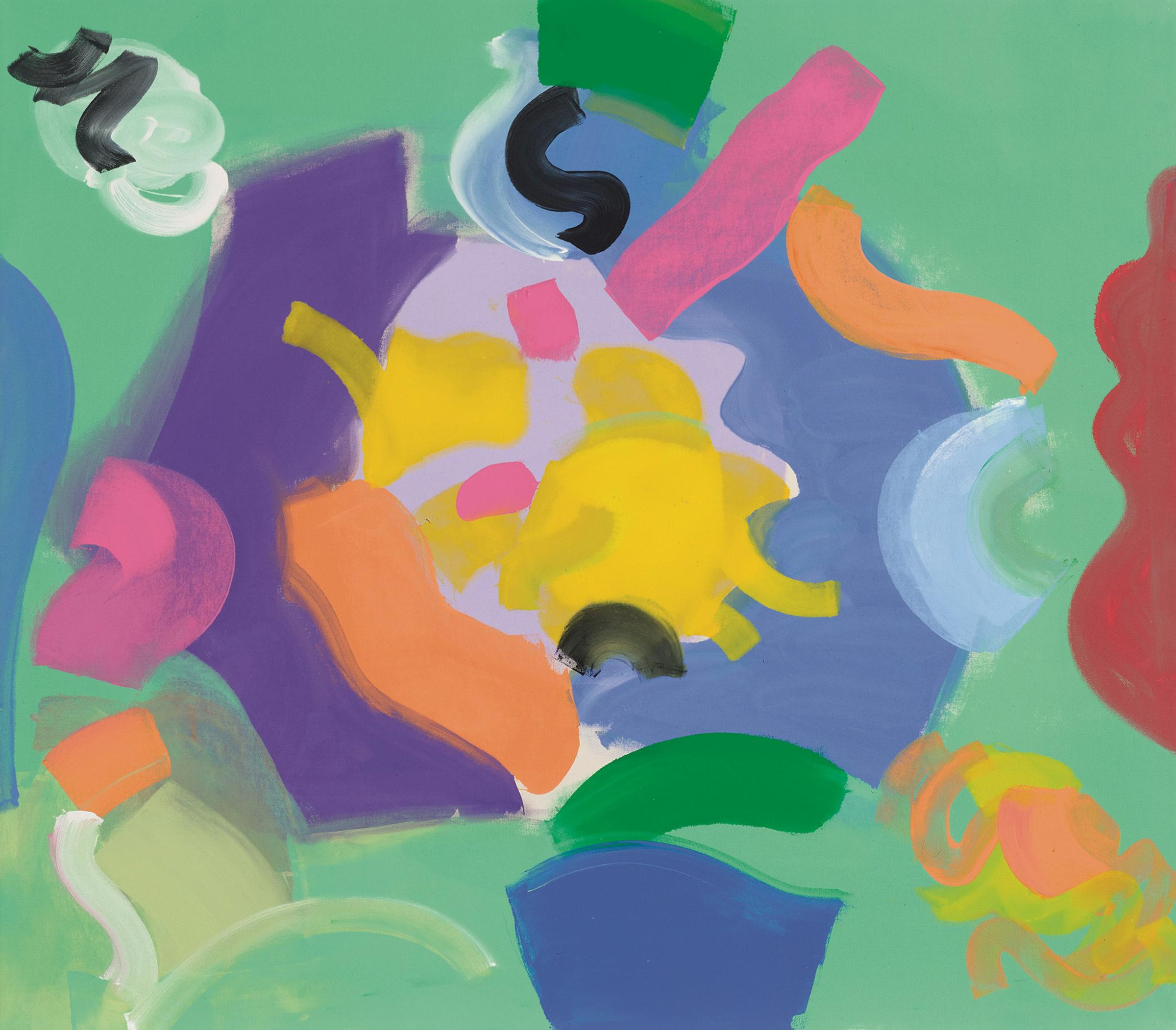 Kenneth Campbell Lochhead (1926-2006) - Huddle Colour, 1976