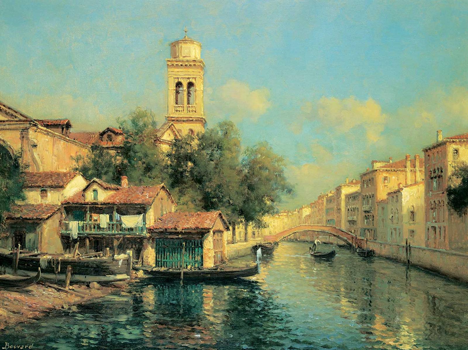 Antoine Bouvard (1870-1956) - Untitled - Venetian Canal