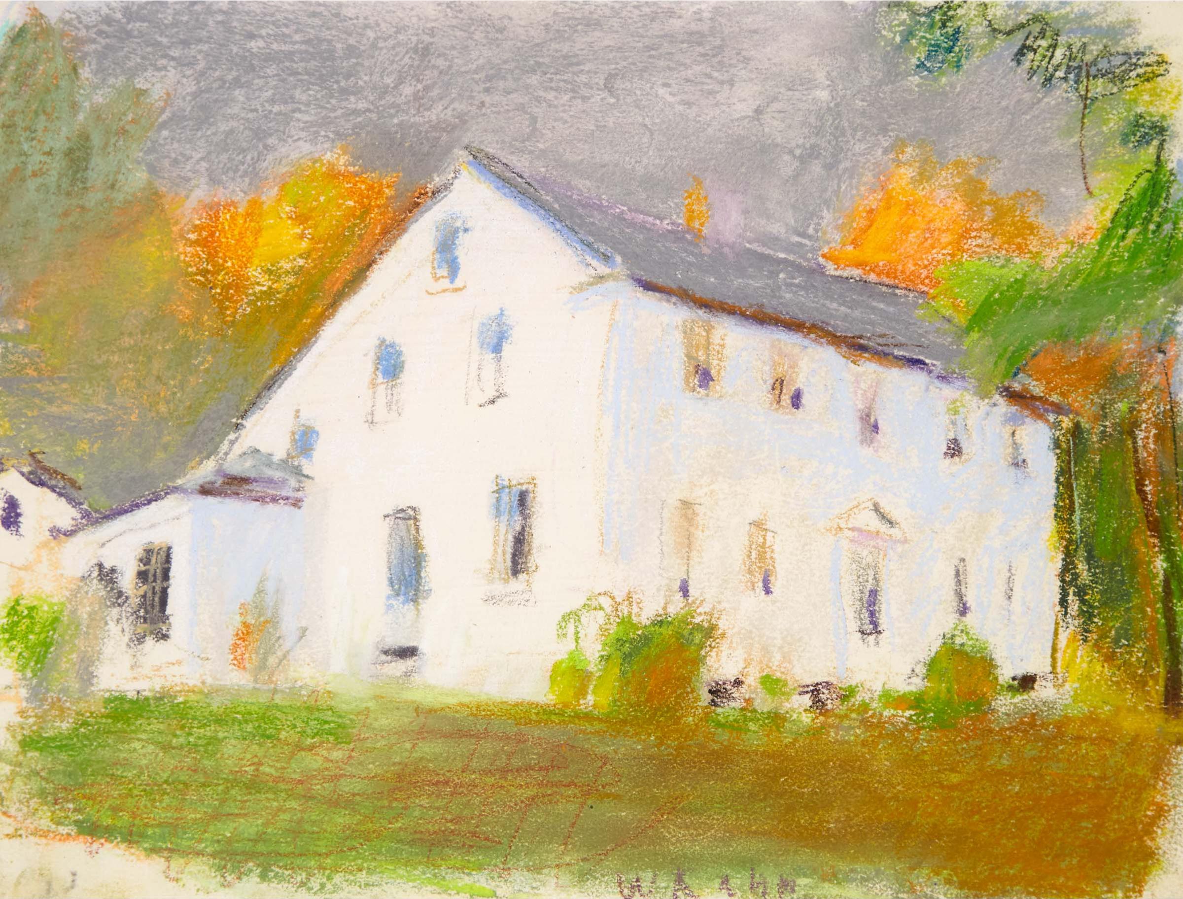 Wolf Kahn (1927) - Colonial House In Putney, Vt, 1979