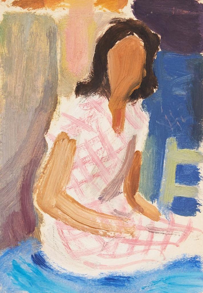 John Goodwin Lyman (1886-1967) - Study for “The Girl in the Check Dress”