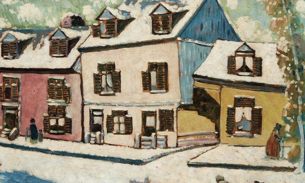 Marc-Aurèle Fortin (1888-1970) - Wolf Street, Montreal