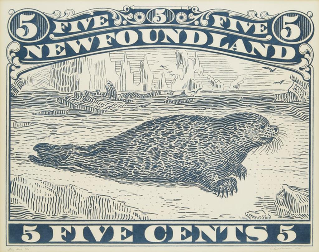 Christopher John Pratt (1935-2022) - Black Seal (Newfoundland Five Cents)
