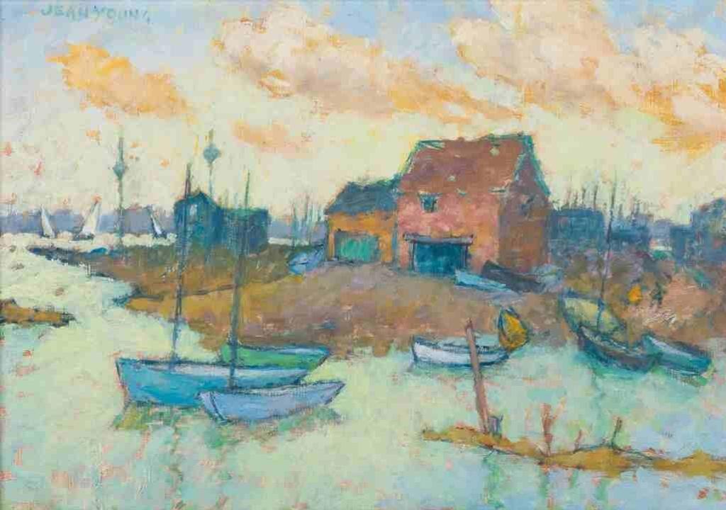 Jean Young (1914-1995) - Untitled (Dockside, Morning)