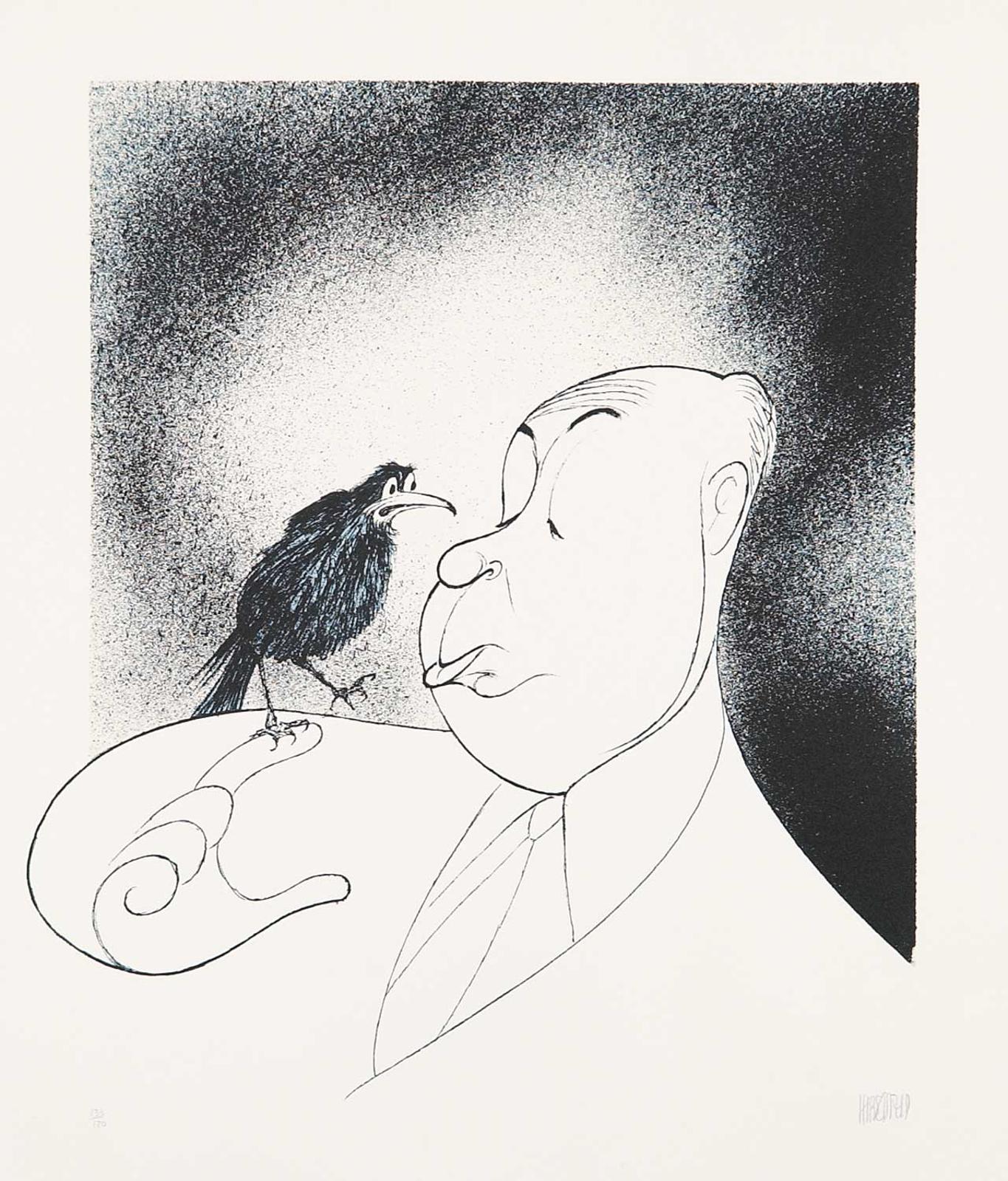 Al Hirschfeld (1903-2003) - Untitled - Alfred Hitchcock  #133/170