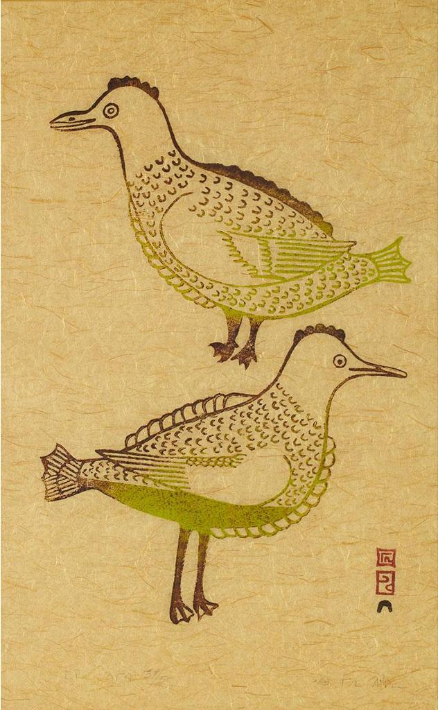 Mary Pitseolak (1931-1985) - Two Small Birds