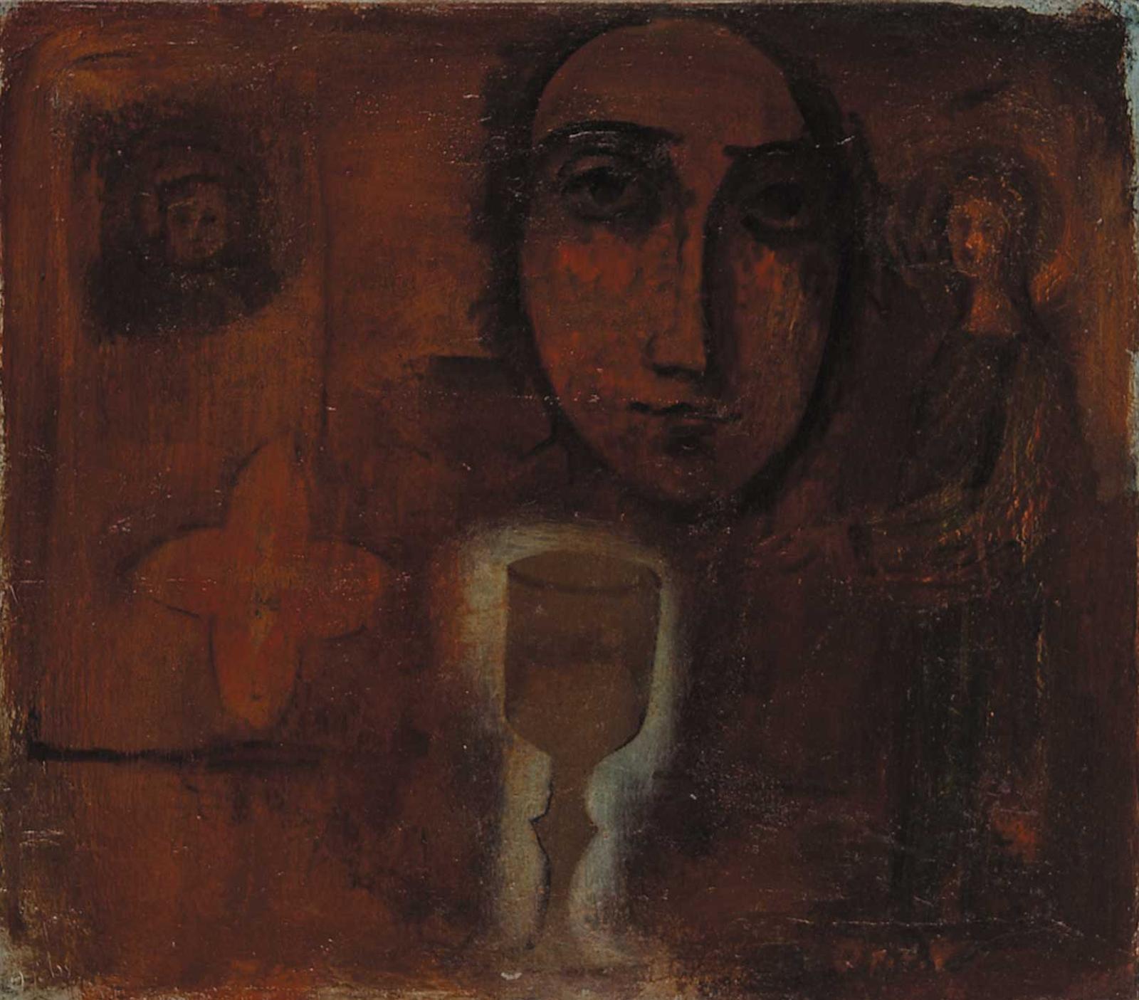 O. Polos - Untitled - Portrait with Wine Glass