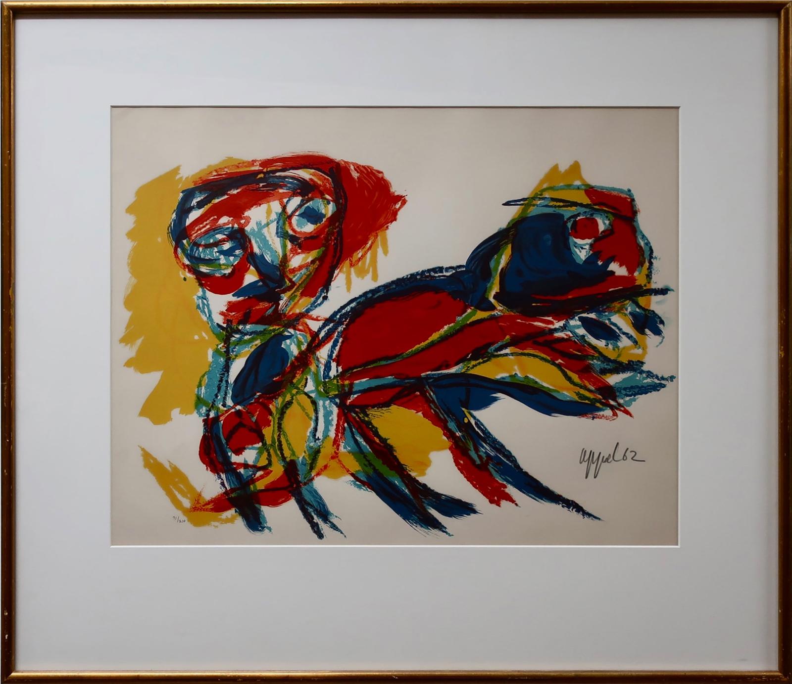 Karel Appel (1921-2006) - Figure Et Animal, 1962
