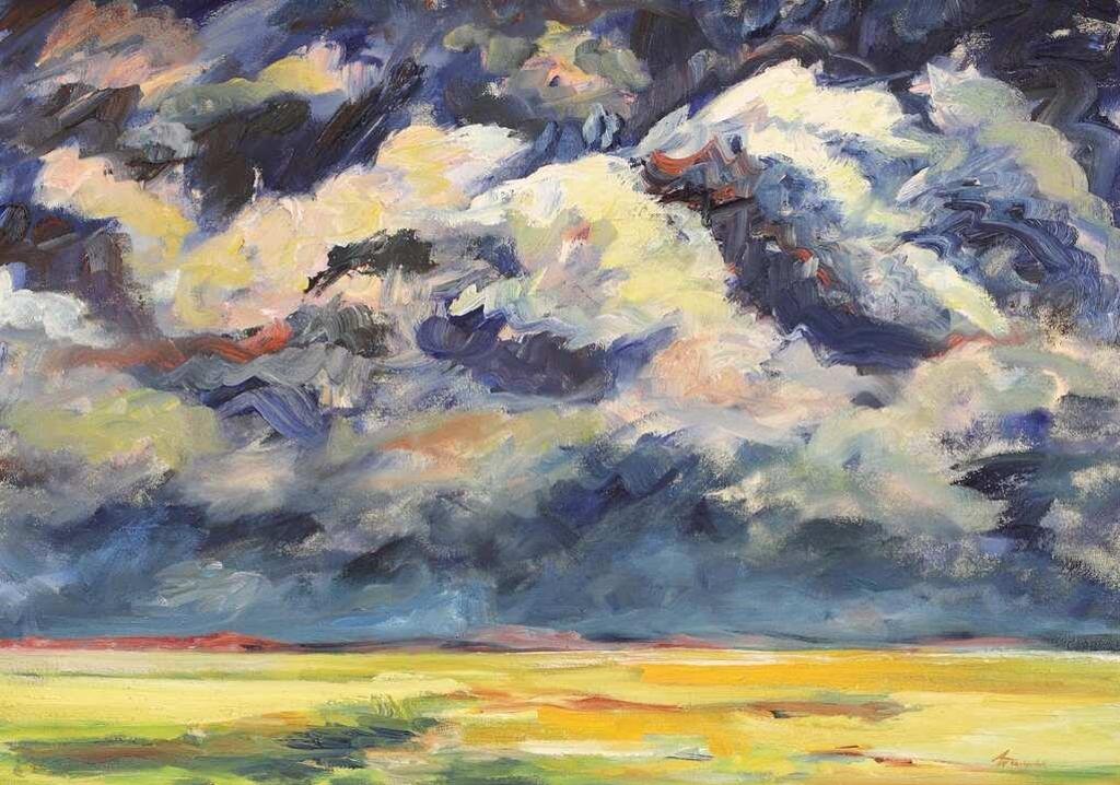 Arlene Wasylynchuk (1947-2012) - Storm Clouds - Prairie Respite; 1993