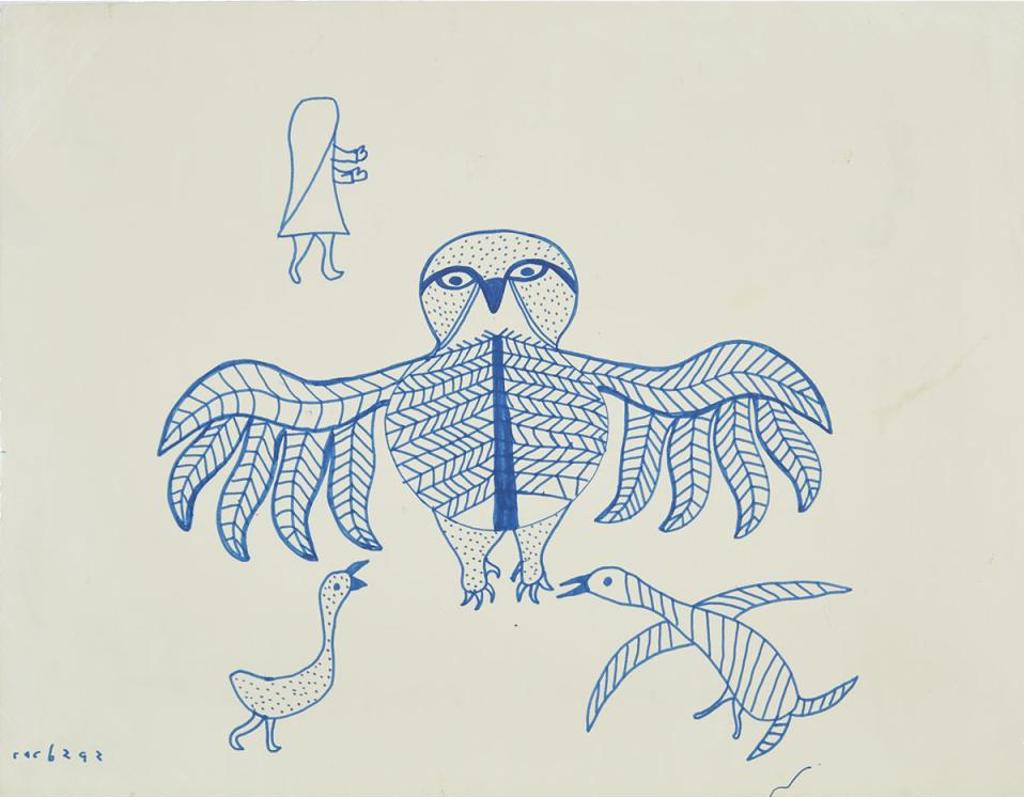 Mary (Kudjuakjuk) Qayuaryuk (1908-1982) - Birds And Man