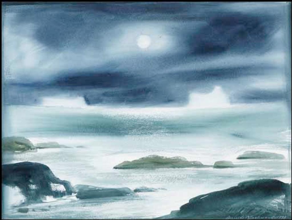 David Lloyd Blackwood (1941-2022) - Nocturnal Icebergs off Badger's Quay