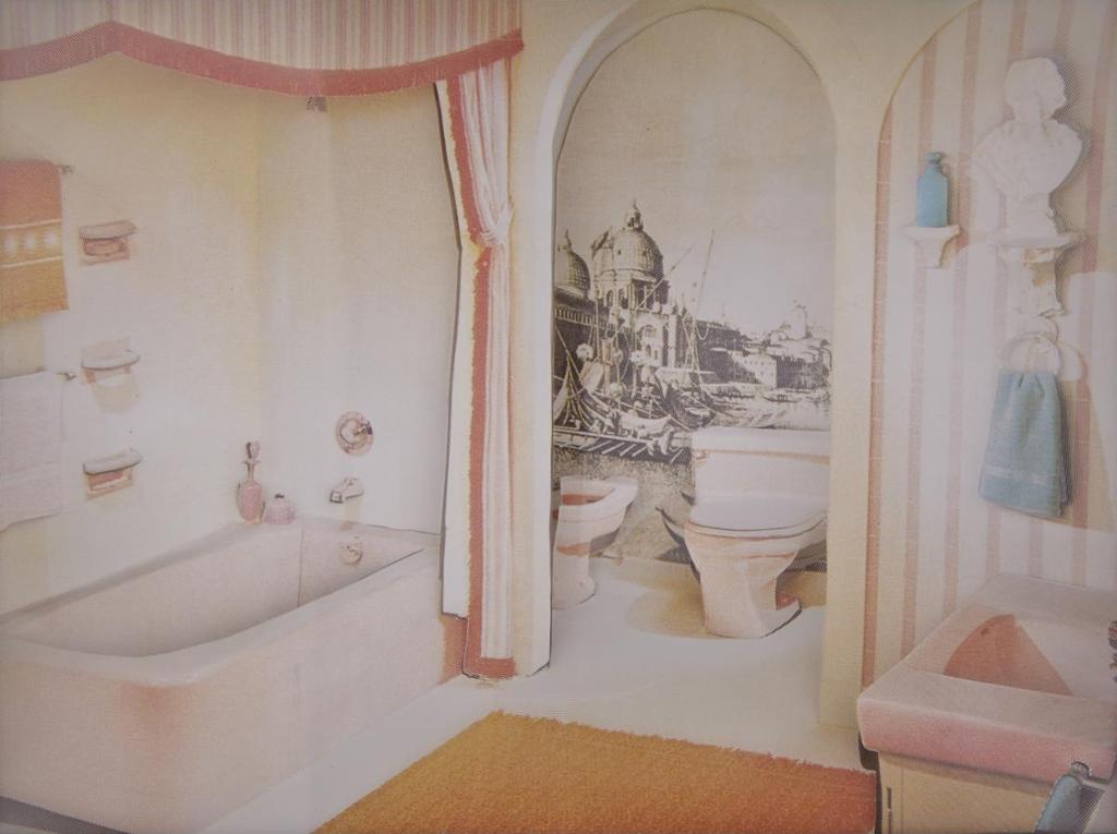 David Hoffos (1966) - Pink Bathroom