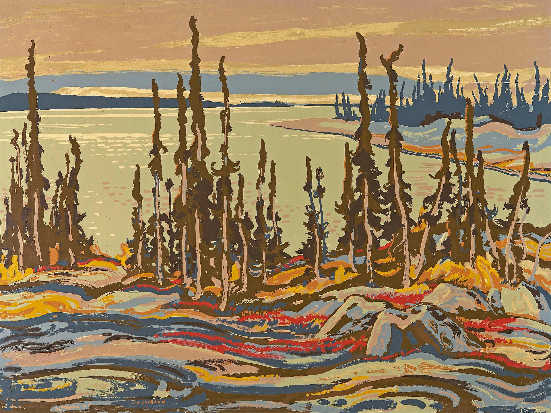 Alexander Young (A. Y.) Jackson (1882-1974) - Deese Bay, Great Bear Lake