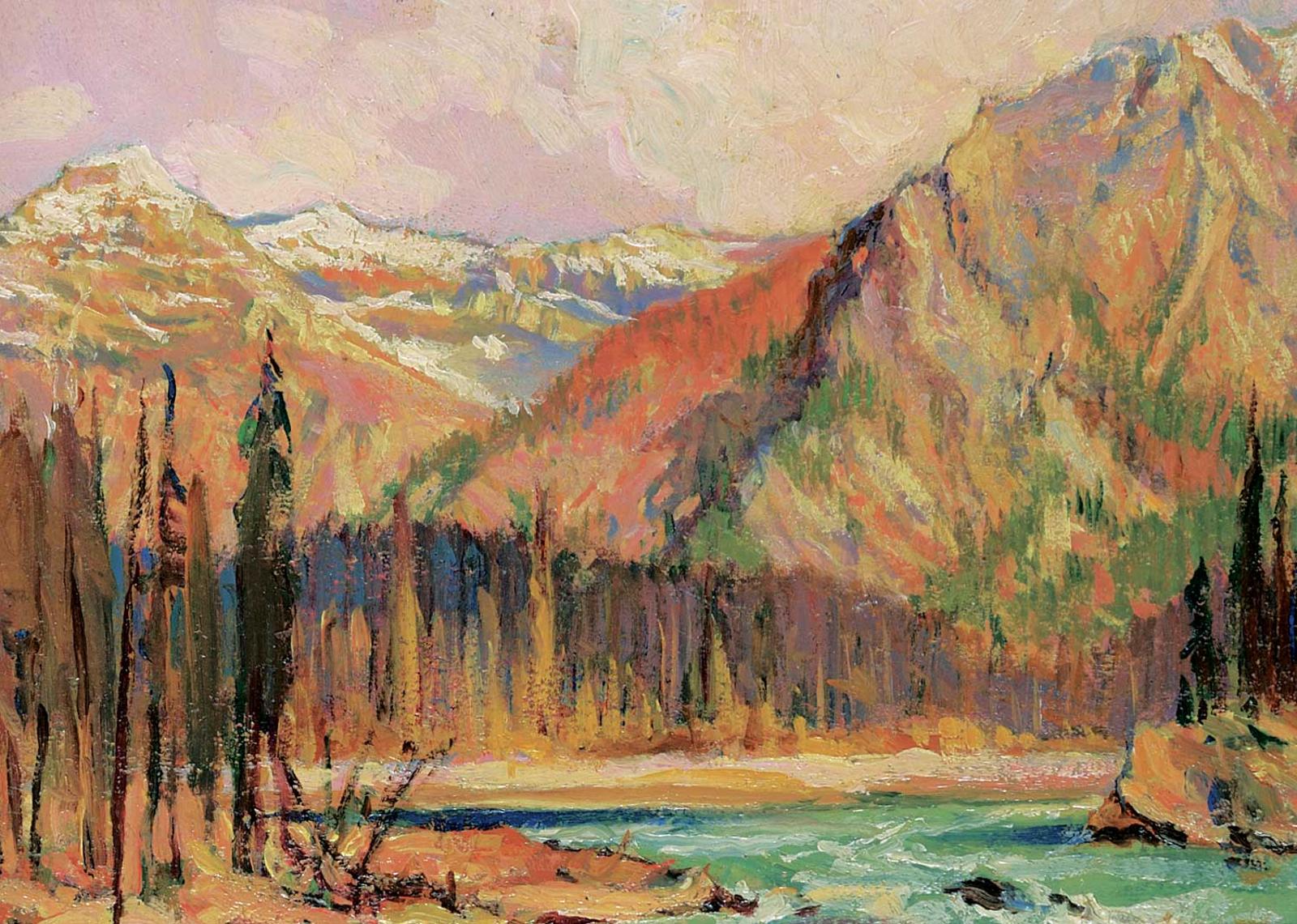 Hal Ross Perrigard (1891-1960) - Mount Dennis, Canadian Rockies