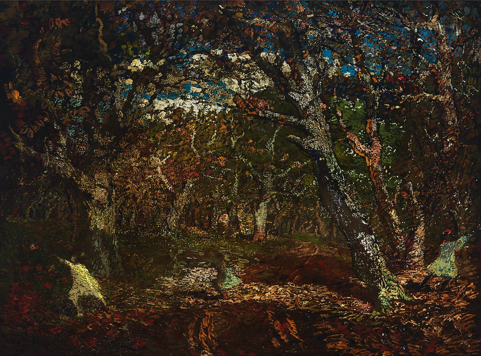 Van Dearing Perine (1868-1955) - October Woodland