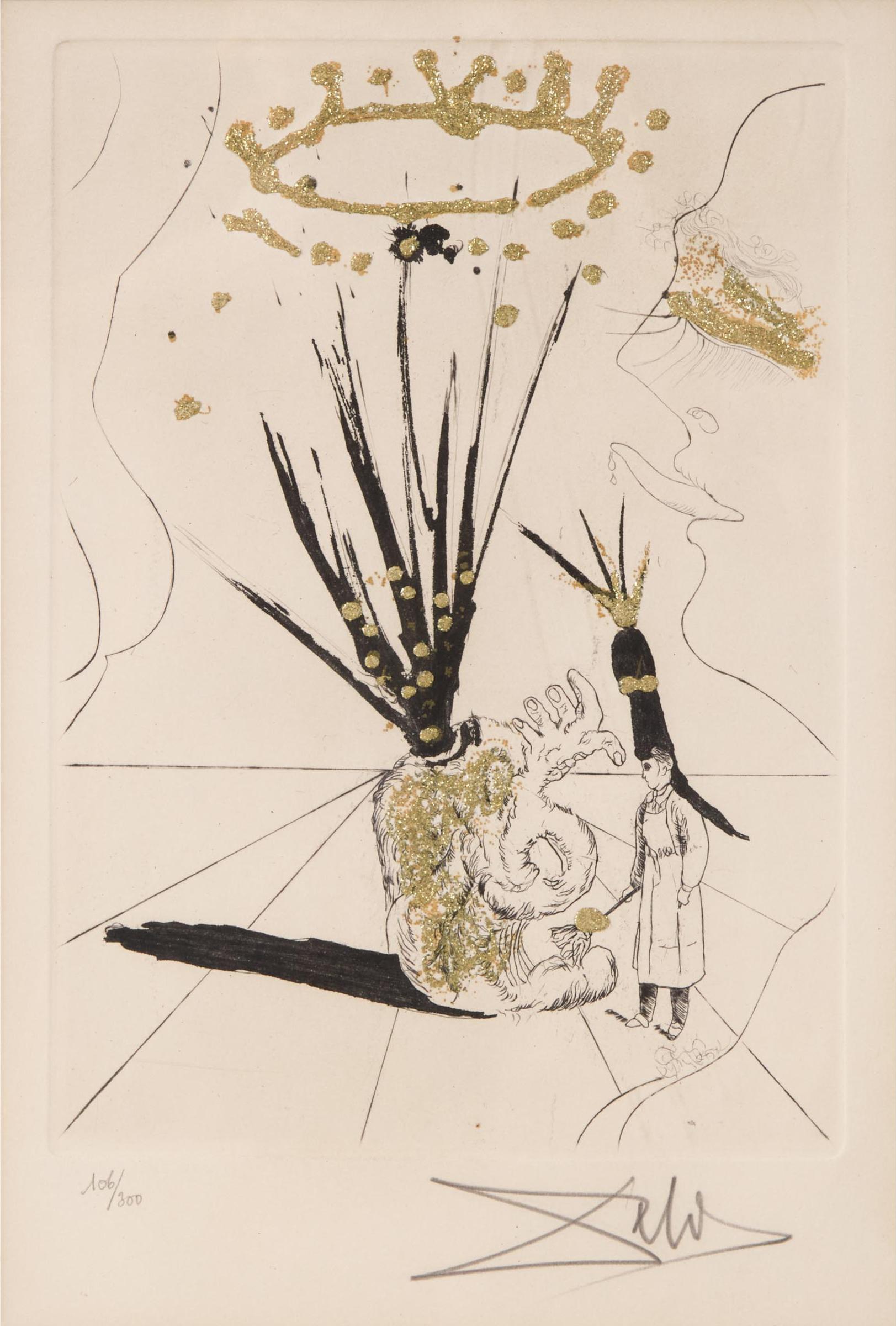 Salvador Dalí (1904-1989) - Prudentiane, From Les Amours Jaunes, 1974 [f. 74-15 H; M.&L. 700]