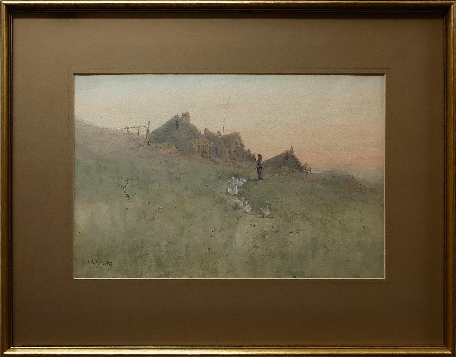 Samuel P.R. Triscott (1846-1925) - Untitled (Herding Geese)
