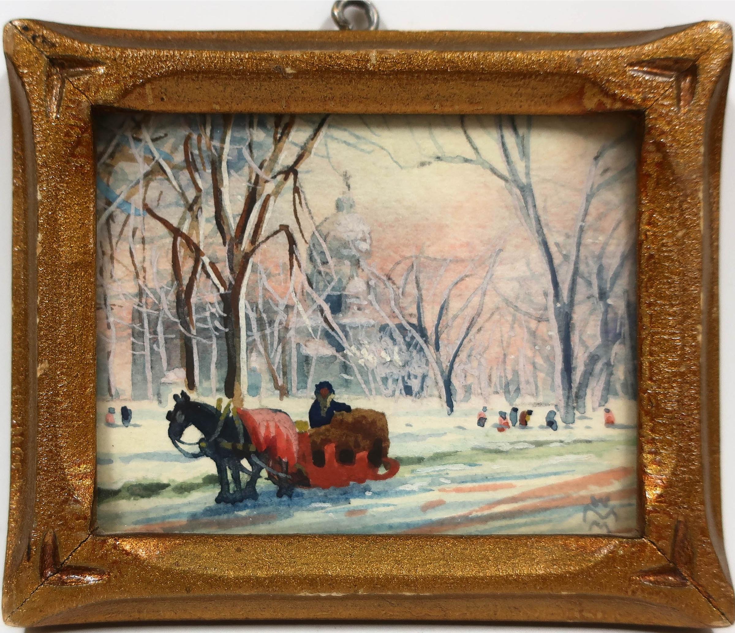 Willard Morse Mitchell (1879-1955) - The Little Red Sleigh