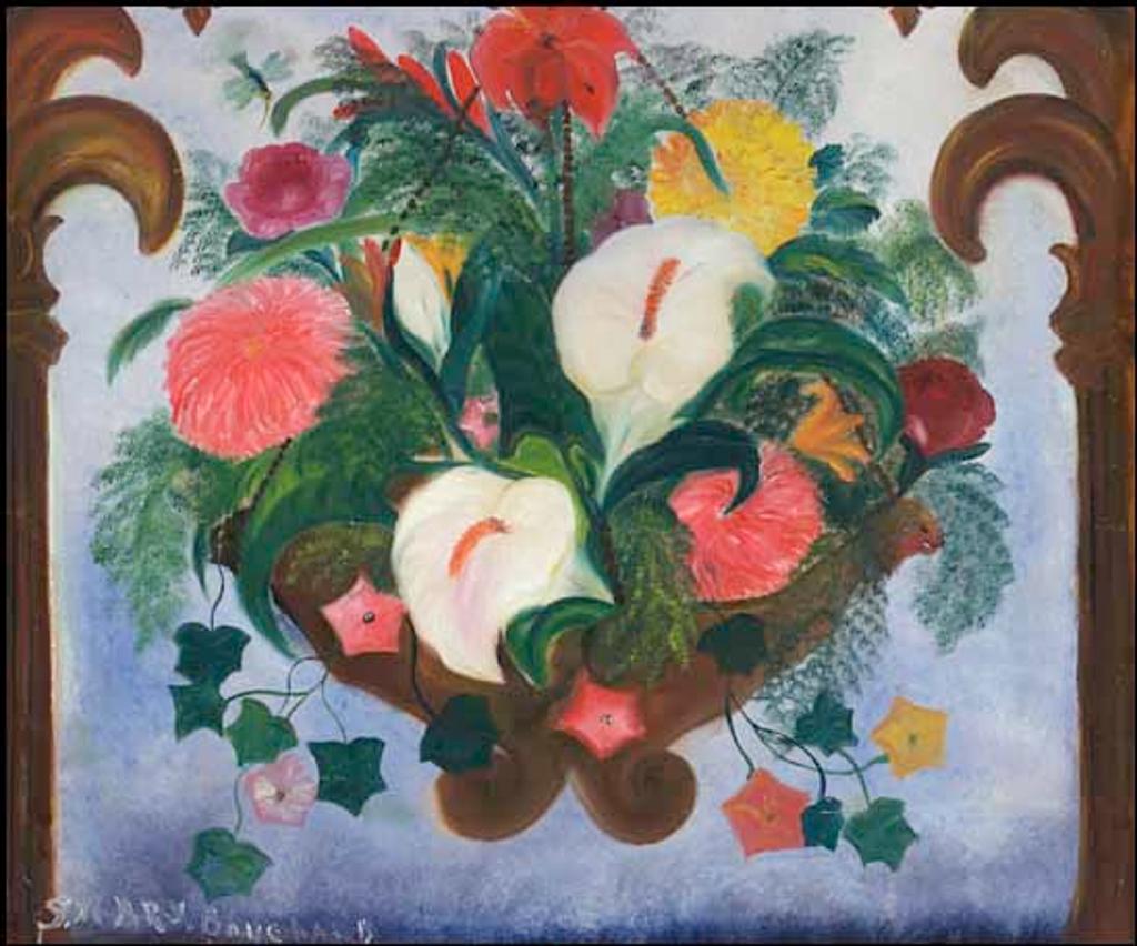 Simone Marie Bouchard (1912-1945) - Bouquet de Fleurs avec Colonnes