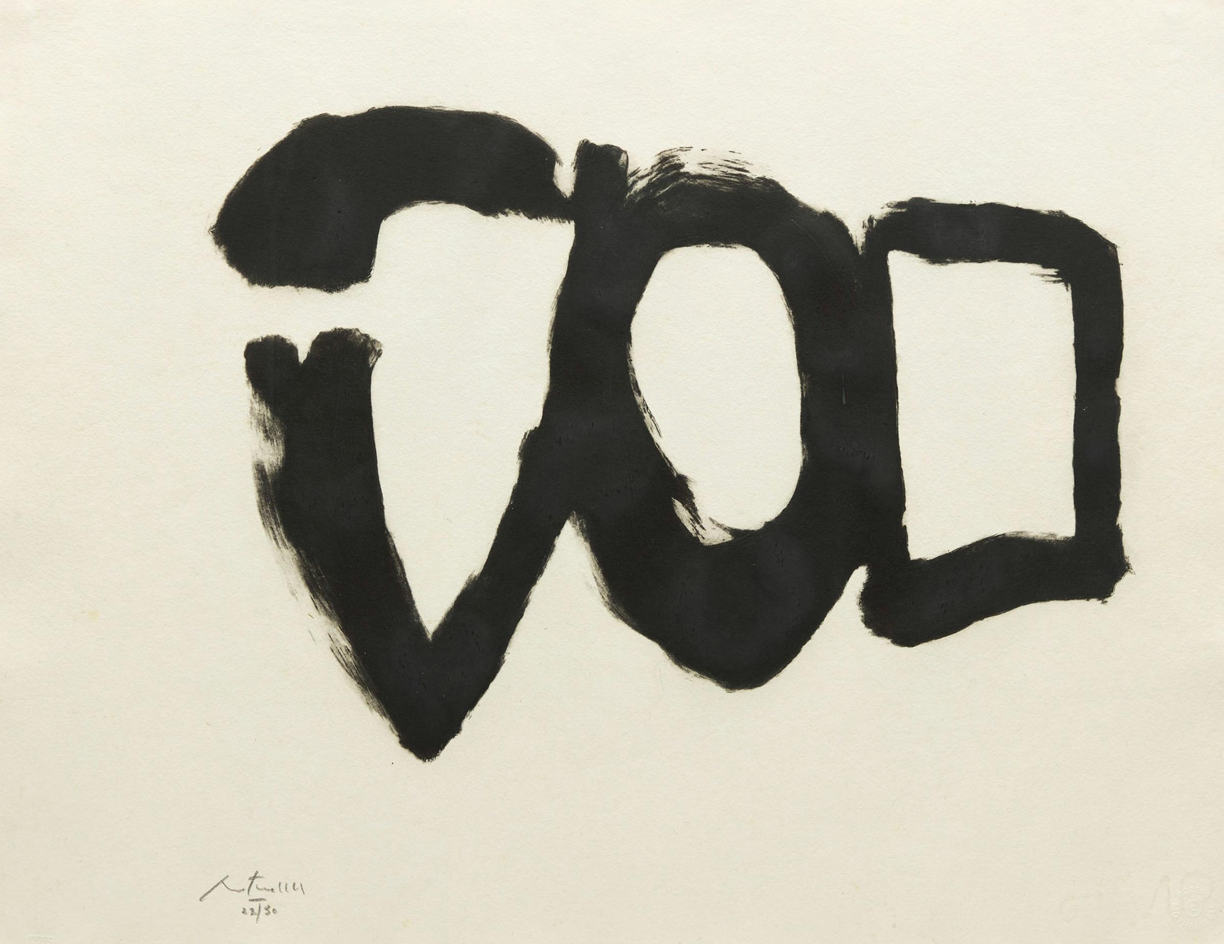 Robert Motherwell (1915-1991) - Three Forms II (B. 416)