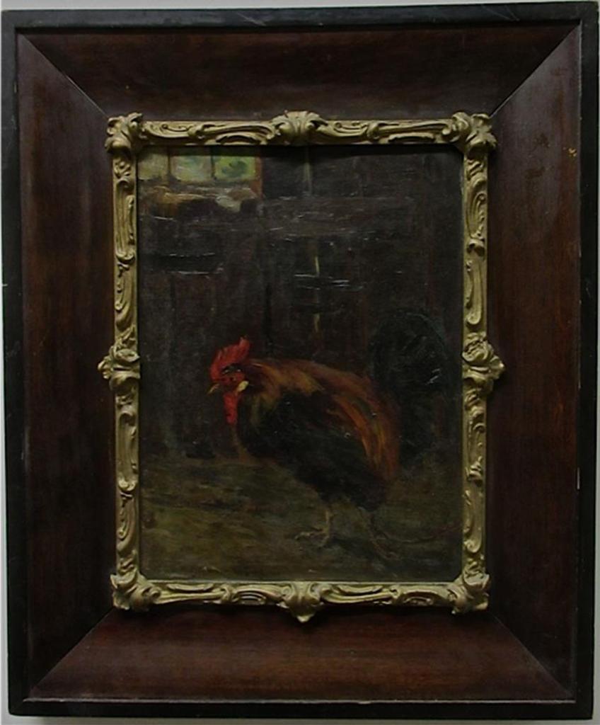 Elizabeth Mcgillivray Strachan Knowles (1866-1928) - Untitled (Rooster In Barn)