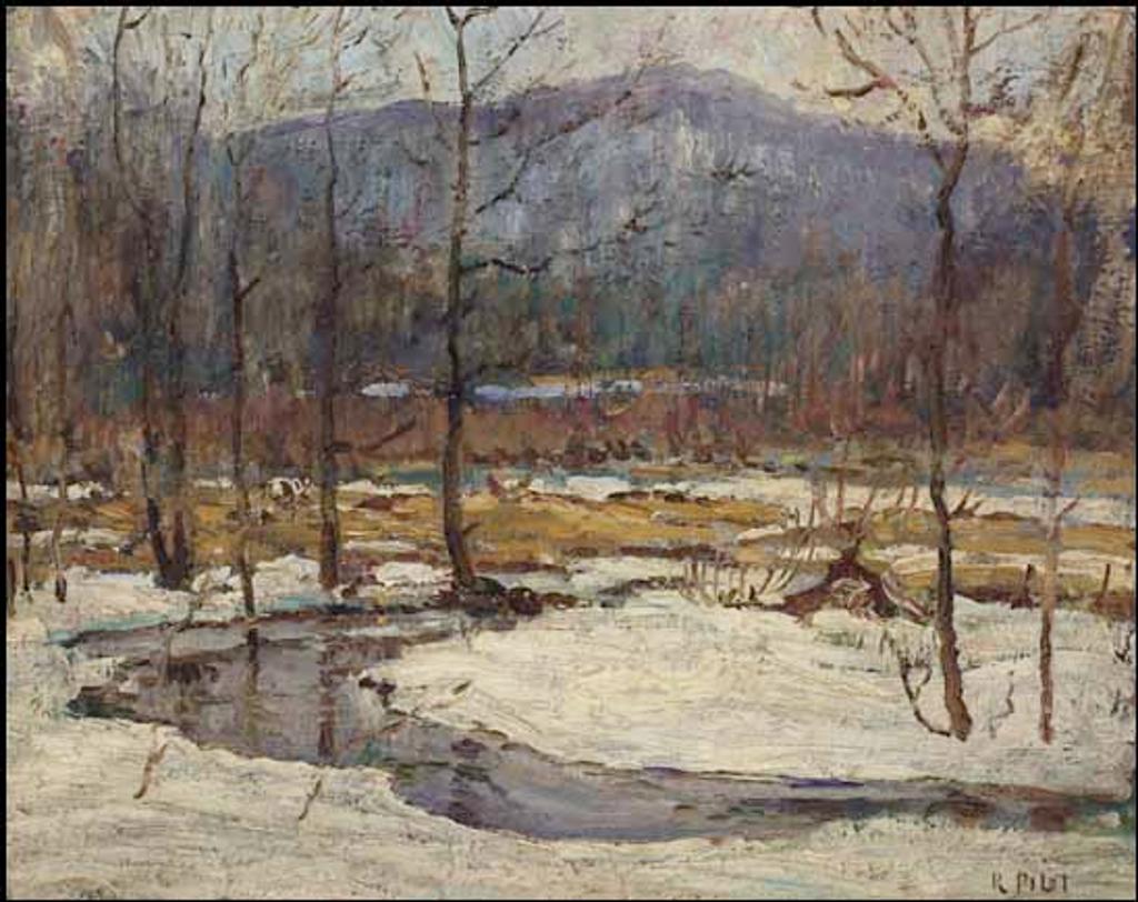 Robert Wakeham Pilot (1898-1967) - Winter Landscape with Stream