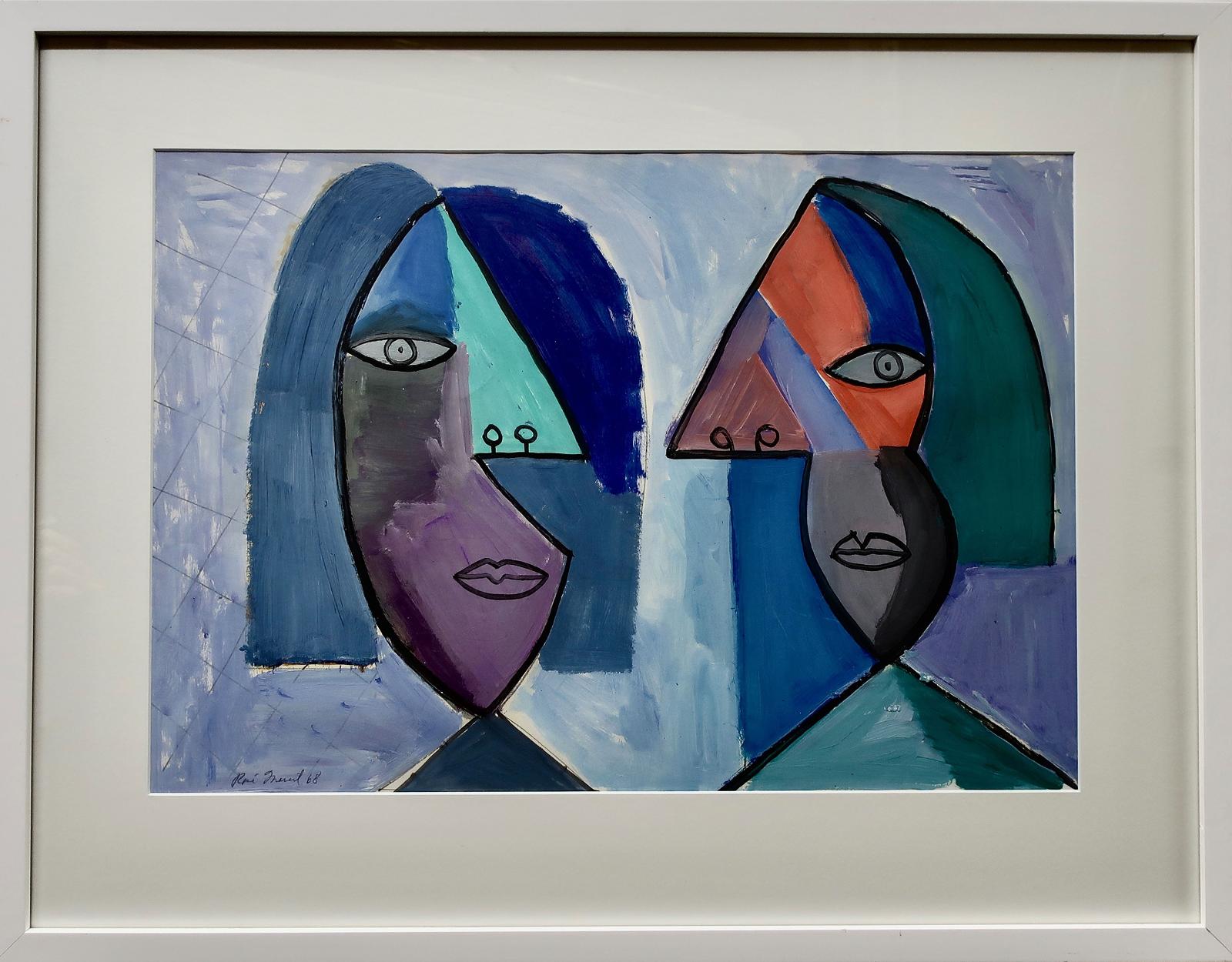 Rene Marcil (1917-1993) - Untitled ( Faces)