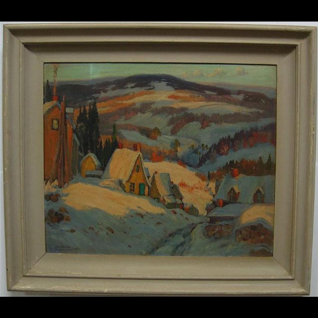 Ernest Alfred Dalton (1887-1963) - Sunlit Village In Winter