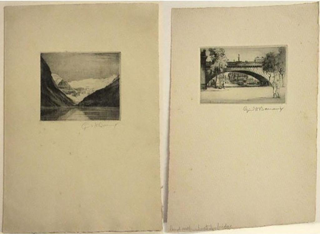 Cyril Henry Barraud (1877-1940) - Lake And Mountains & Land Arch... Waterloo Bridge