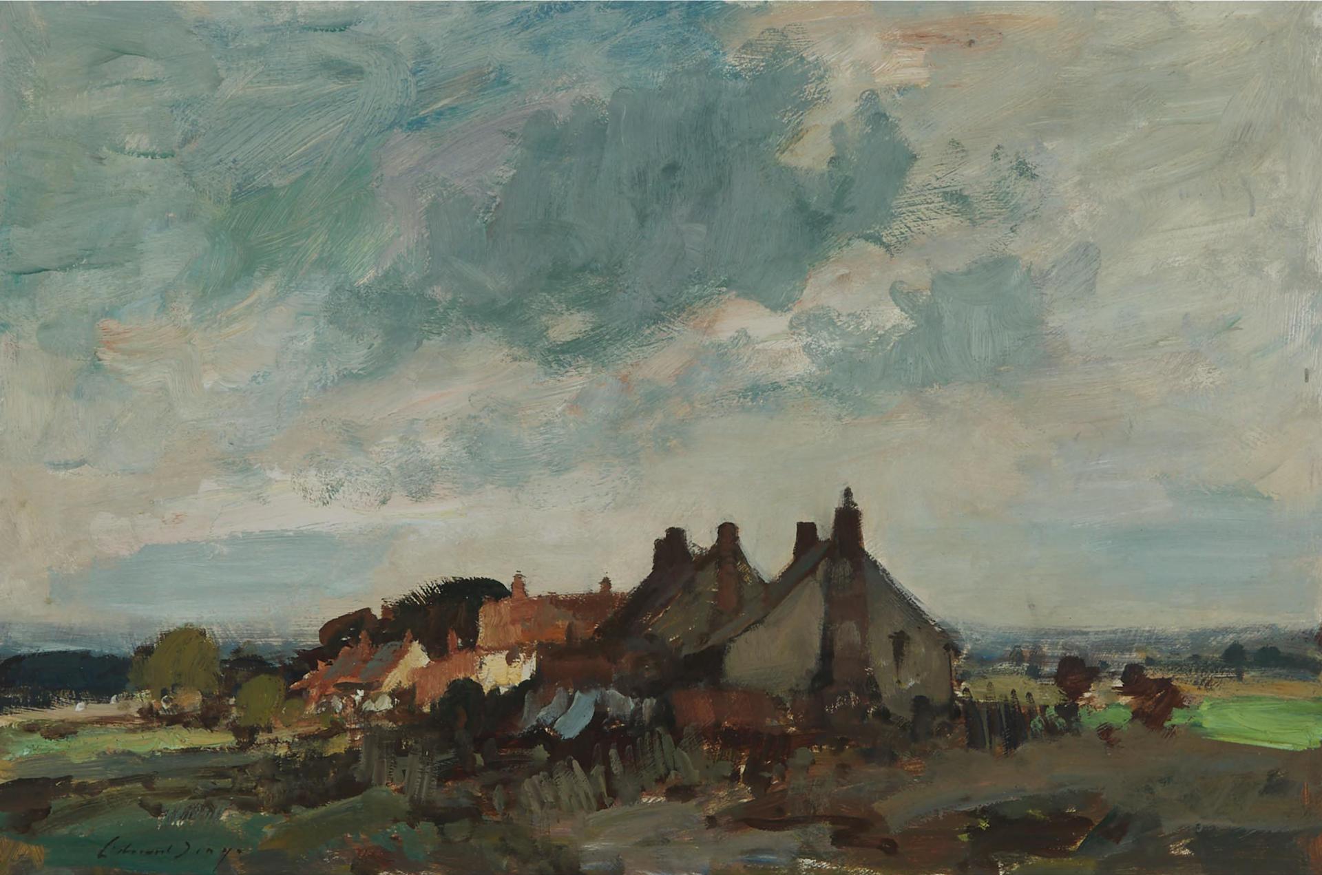 Edward Brian Seago (1910-1974) - Cottages Near Beccles, 1969