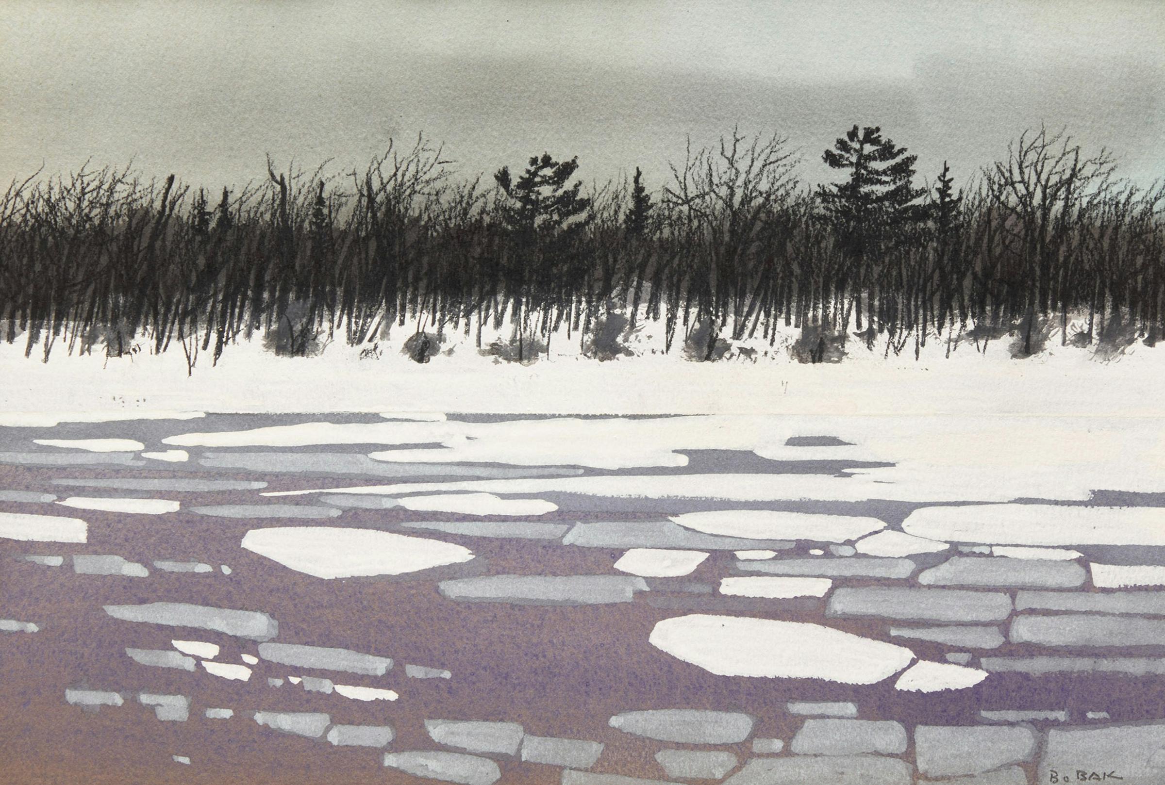 Bruno Joseph Bobak (1923-2012) - Winter's End