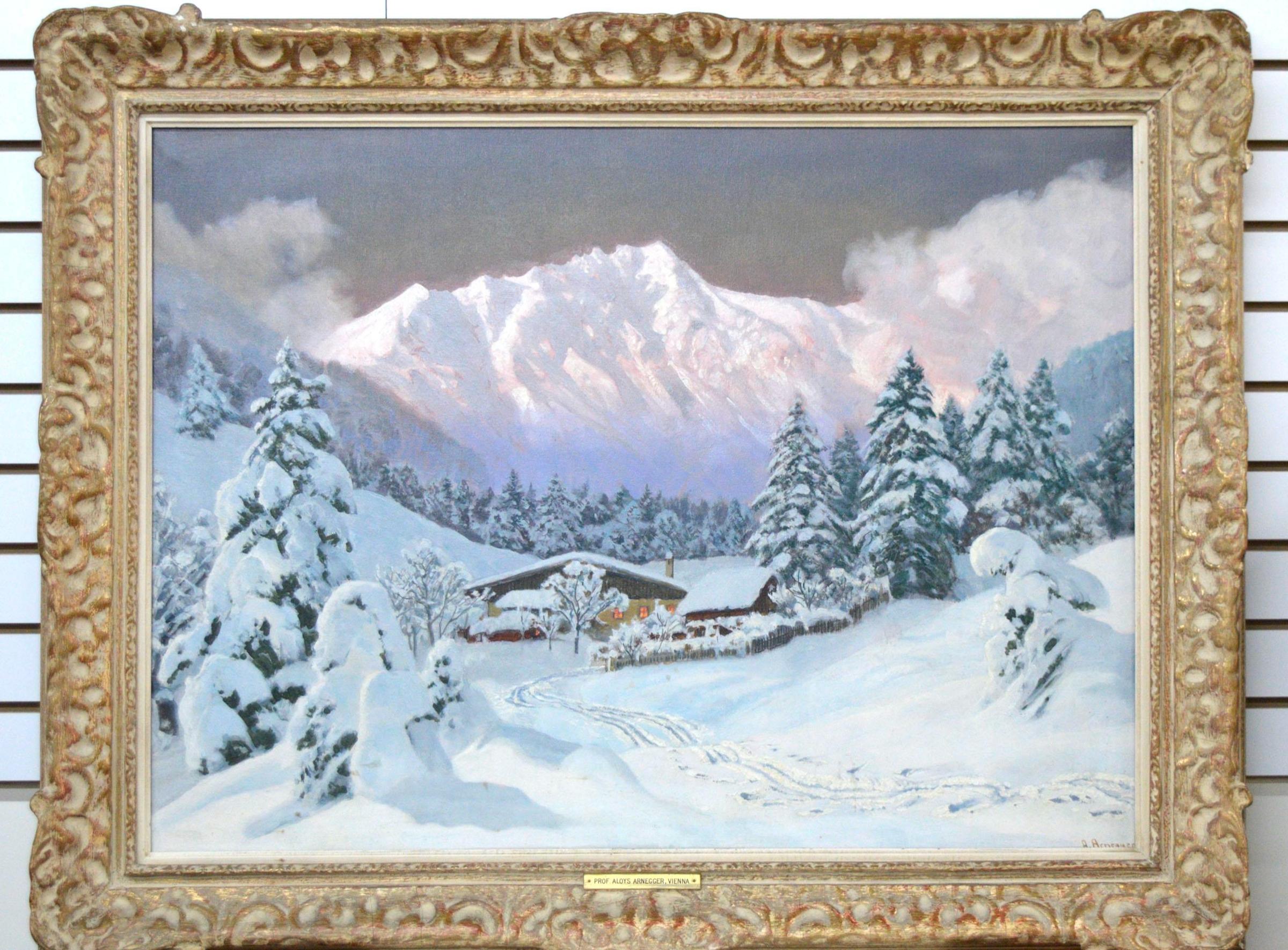 Alois Arnegger (1879-1967) - Chalet dans les montagnes