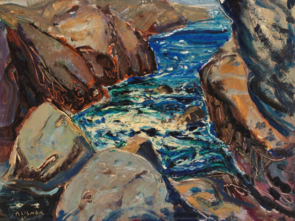 Arthur Lismer (1885-1969) - Rocks and High Water, Pacific Coast