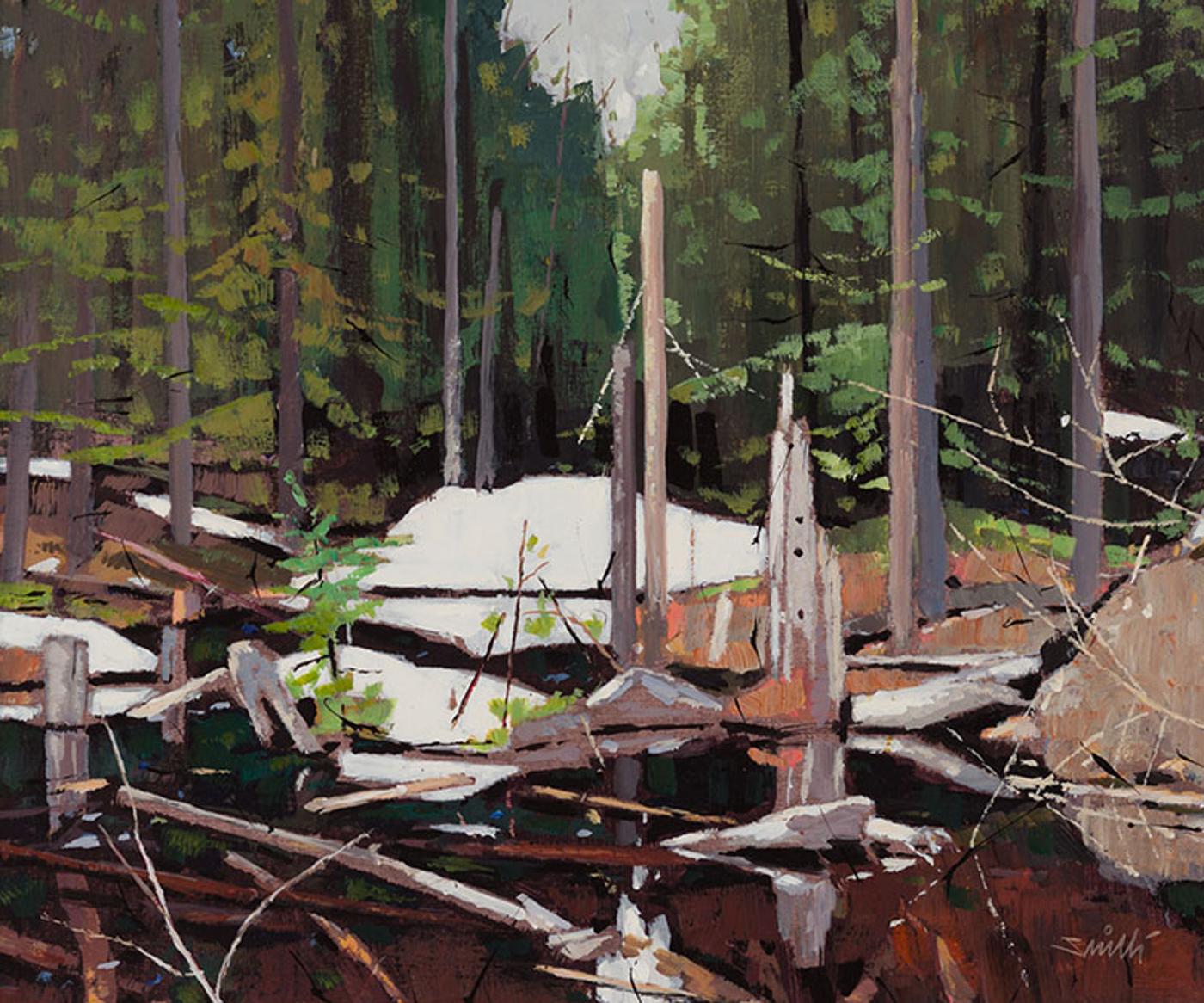 Donald Appelbee Smith (1917) - Snow Patches, Brandywine